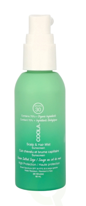 Coola Ocean Salted Sage Scalp & Hair Mist SPF30 59 ml i gruppen SKØNHED & HELSE / Hår og styling / Hårpleje / Balsam spray /Leave-in hos TP E-commerce Nordic AB (C49991)