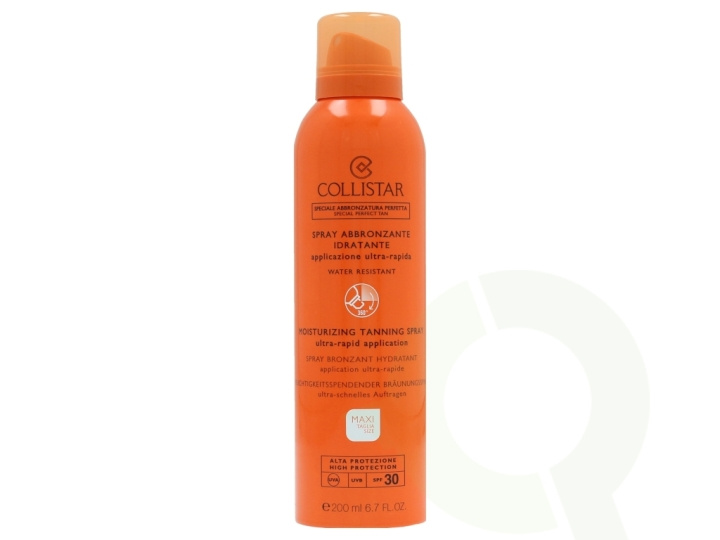 Collistar Moisturizing Tanning Spray SPF30 200 ml Ultra Rapid Applicition i gruppen SKØNHED & HELSE / Hudpleje / Tanning / Brun uden sol hos TP E-commerce Nordic AB (C50027)