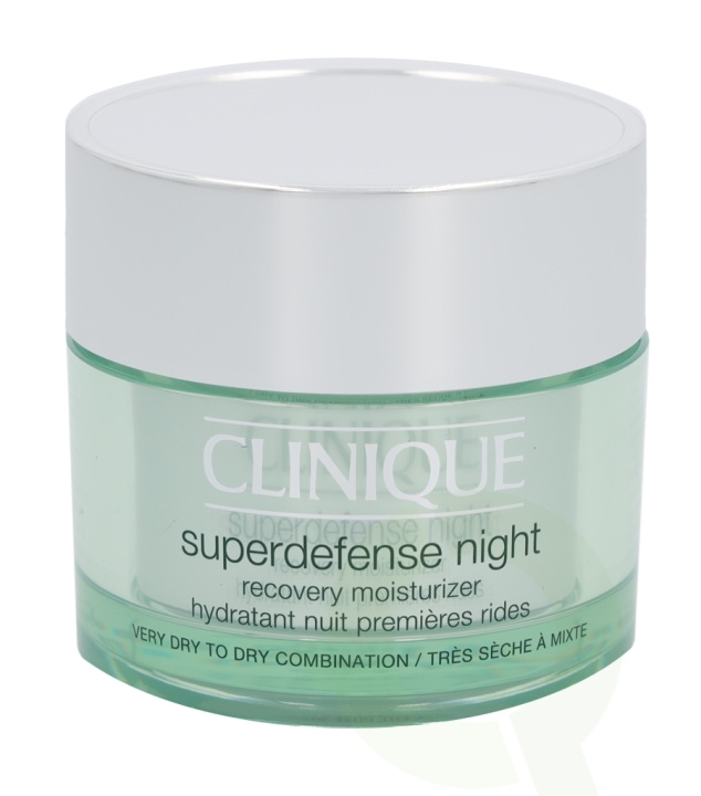 Clinique Superdefense Night Recovery Moisturizer 50 ml Very Dry to Dry Combination 1,2 i gruppen SKØNHED & HELSE / Hudpleje / Ansigt / Natcreme hos TP E-commerce Nordic AB (C50239)