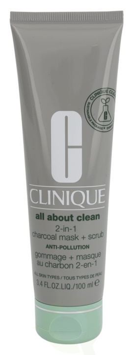 Clinique All About Clean 2-In-1 Charcoal Mask + Scrub 100 ml For All Skin Types i gruppen SKØNHED & HELSE / Hudpleje / Ansigt / Masker hos TP E-commerce Nordic AB (C50308)