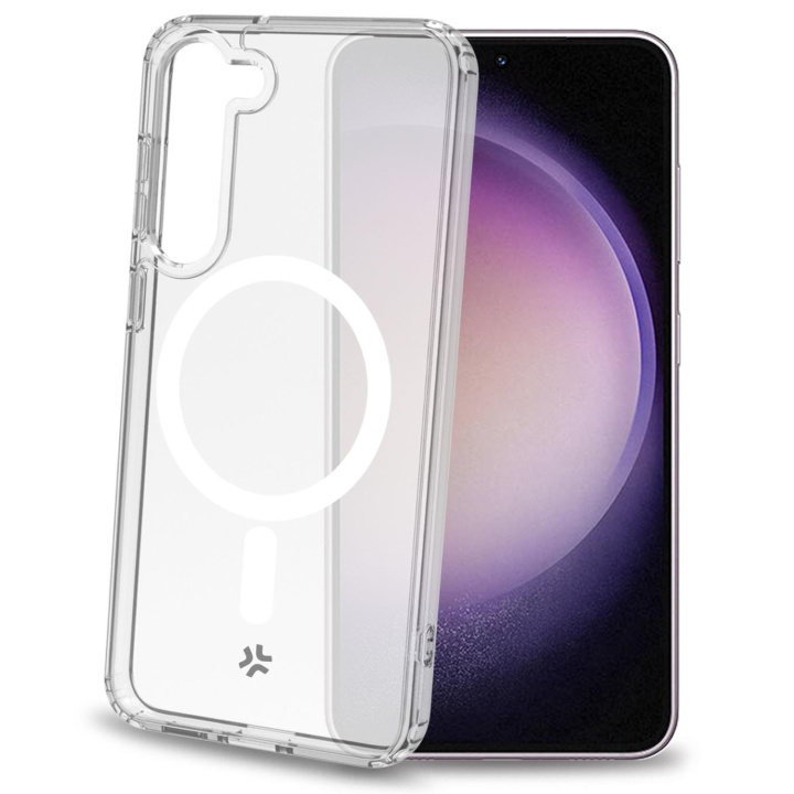 Celly Gelskinmag Magnetic TPU Cover Galaxy S23 5G / Enterprise Ed Transparent i gruppen SMARTPHONES & TABLETS / Mobil Beskyttelse / Samsung hos TP E-commerce Nordic AB (C51489)