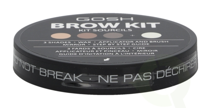 Gosh Brow Kit 8.96 g 3 Shades/Wax/Applicator & Brush i gruppen SKØNHED & HELSE / Makeup / Øjne og øjenbryn / Øjenbryn kit hos TP E-commerce Nordic AB (C51668)