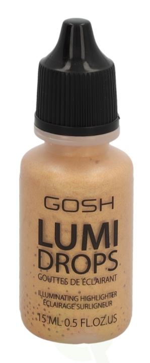 Gosh Lumi Drops Illuminating Highlighter 15 ml 014 Gold i gruppen SKØNHED & HELSE / Makeup / Makeup ansigt / Contour/Highlight hos TP E-commerce Nordic AB (C51693)