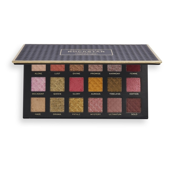 Makeup Revolution PRO Rockstar Shadow Palette Noir Edition i gruppen SKØNHED & HELSE / Makeup / Øjne og øjenbryn / Øjenskygge hos TP E-commerce Nordic AB (C51956)