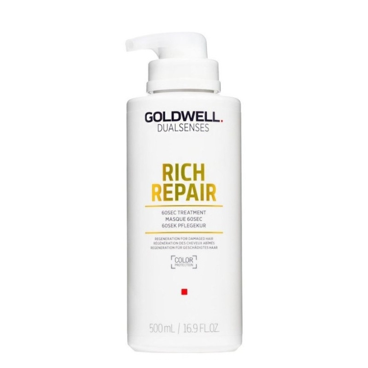 Goldwell Dualsenses Rich Repair 60sec Treatment 500ml i gruppen SKØNHED & HELSE / Hår og styling / Hårpleje / Hårmaske hos TP E-commerce Nordic AB (C51969)