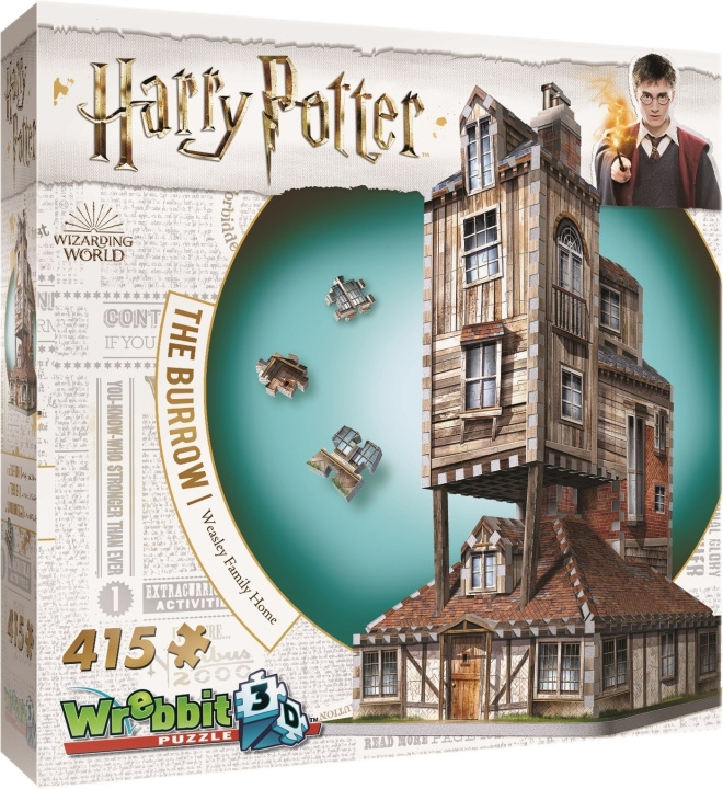 Wizarding World: Harry Potter Wrebbit The Burrow 3D-pussel i gruppen LEGETØJ, BØRN & BABY / Legetøj / Puslespil hos TP E-commerce Nordic AB (C52021)