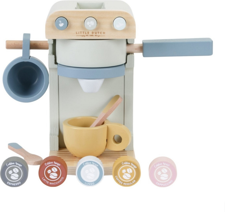 Little Dutch kaffemaskin lekset, pastell i gruppen LEGETØJ, BØRN & BABY / Legetøj / Lille hjem & rollespil hos TP E-commerce Nordic AB (C52073)