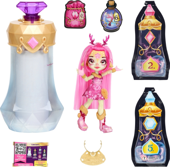 Magic Mixies : Pixlings Deerlee - dukke, diamond pink i gruppen LEGETØJ, BØRN & BABY / Legetøj / Docks og tilbehør hos TP E-commerce Nordic AB (C52113)