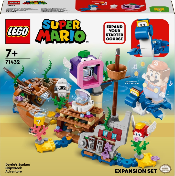 LEGO Super Mario 71432 - Dorrie\'s Sunken Shipwreck Adventure Expansion Set i gruppen LEGETØJ, BØRN & BABY / Legetøj / Bygge legesager / Lego hos TP E-commerce Nordic AB (C52135)