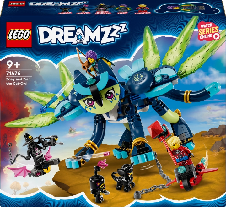 LEGO DREAMZzz 71476 - Zoey and Zian the Cat-Owl i gruppen LEGETØJ, BØRN & BABY / Legetøj / Bygge legesager / Lego hos TP E-commerce Nordic AB (C52140)