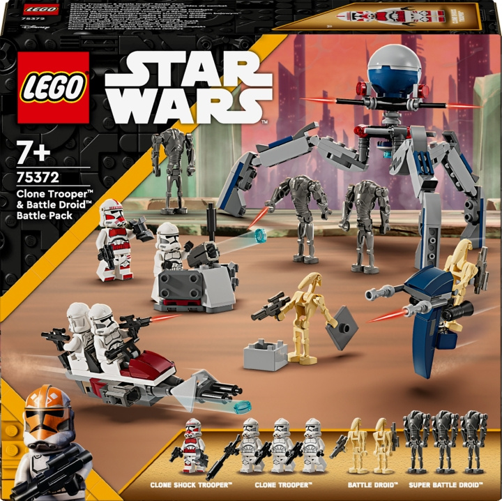 LEGO Star Wars 75372 - Clone Trooper™ & Battle Droid™ Battle Pack i gruppen LEGETØJ, BØRN & BABY / Legetøj / Bygge legesager / Lego hos TP E-commerce Nordic AB (C52150)