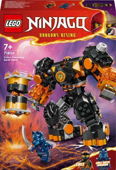 LEGO Ninjago 71806 - Cole\'s Elemental Earth Mech i gruppen LEGETØJ, BØRN & BABY / Legetøj / Bygge legesager / Lego hos TP E-commerce Nordic AB (C52159)