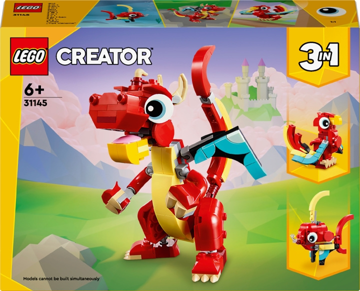 LEGO Creator 31145 - Red Dragon i gruppen LEGETØJ, BØRN & BABY / Legetøj / Bygge legesager / Lego hos TP E-commerce Nordic AB (C52164)