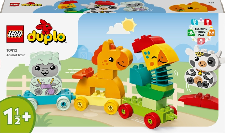 LEGO DUPLO My First 10412 - Animal Train i gruppen LEGETØJ, BØRN & BABY / Legetøj / Bygge legesager / Lego hos TP E-commerce Nordic AB (C52195)