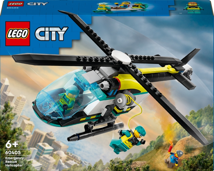 LEGO City Great Vehicles 60405 - Emergency Rescue Helicopter i gruppen LEGETØJ, BØRN & BABY / Legetøj / Bygge legesager / Lego hos TP E-commerce Nordic AB (C52200)