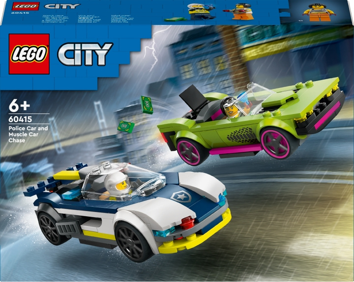 LEGO City Police 60415 - Police Car and Muscle Car Chase i gruppen LEGETØJ, BØRN & BABY / Legetøj / Bygge legesager / Lego hos TP E-commerce Nordic AB (C52202)