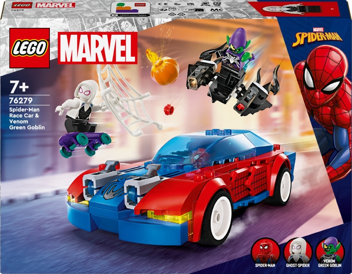 LEGO Super Heroes Marvel 76279 - Spider-Man Race Car & Venom Green Goblin i gruppen LEGETØJ, BØRN & BABY / Legetøj / Bygge legesager / Lego hos TP E-commerce Nordic AB (C52209)