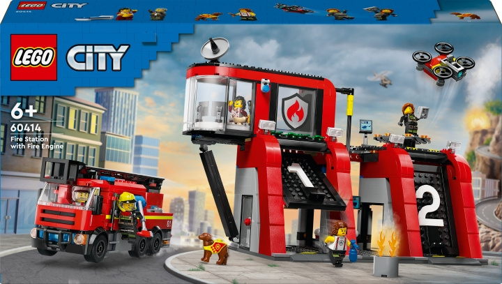 LEGO City Fire 60414 - Fire Station with Fire Truck i gruppen LEGETØJ, BØRN & BABY / Legetøj / Bygge legesager / Lego hos TP E-commerce Nordic AB (C52219)