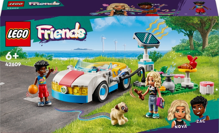 LEGO Friends 42609 - Electric Car and Charger i gruppen LEGETØJ, BØRN & BABY / Legetøj / Bygge legesager / Lego hos TP E-commerce Nordic AB (C52235)