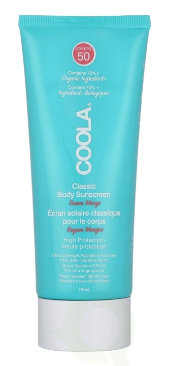 Coola Classic Sunscreen Moisturizer SPF50 148 ml Guava Mango i gruppen SKØNHED & HELSE / Hudpleje / Tanning / Solbeskyttelse hos TP E-commerce Nordic AB (C52298)