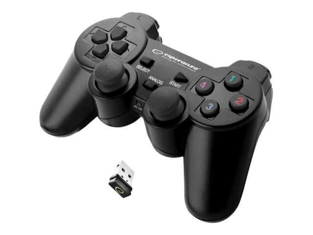 Esperanza GLADIATOR Gamepad PC Sony PlayStation 3 Sort i gruppen HJEMMEELEKTRONIK / Spilkonsoller og tilbehør / Sony PlayStation 3 hos TP E-commerce Nordic AB (C52351)