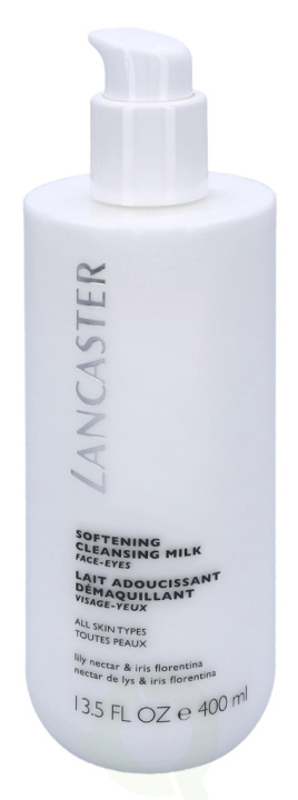 Lancaster Soft Clean Milk Face Eyes 400 ml All Skin Types - Lily Nectar & Iris Florentina i gruppen SKØNHED & HELSE / Hudpleje / Ansigt / Rengøring hos TP E-commerce Nordic AB (C52695)