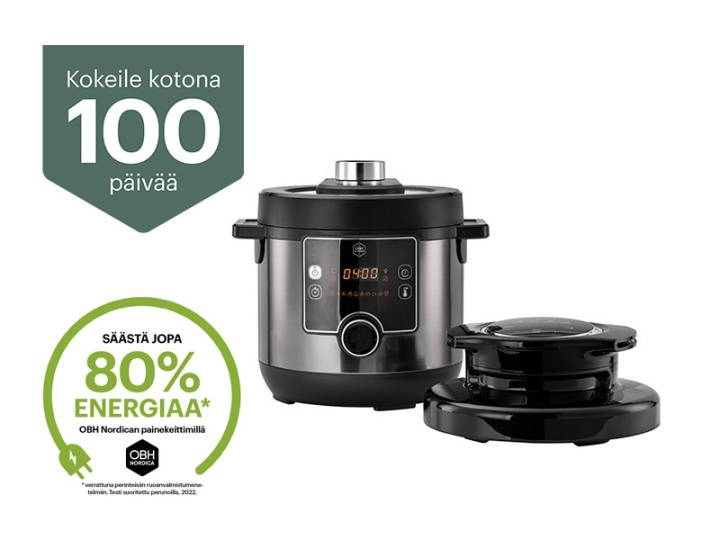 OBH Nordica Turbo Cuisine & Fry Multicooker QK7788S0 - multifunktionell airfryer, 7,6 L i gruppen HJEM, HUS & HAVE / Husholdningsapparater / Airfryers & Friture hos TP E-commerce Nordic AB (C53345)
