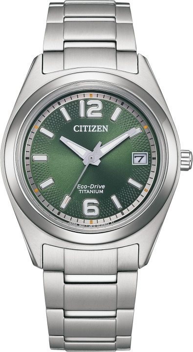 Citizen Eco-Drive Titanium FE6151-82X -armbandsur, 34 mm, grön i gruppen SPORT, FRITID & HOBBY / Accessories / Ure hos TP E-commerce Nordic AB (C53384)