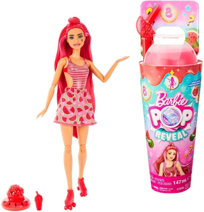 Barbie Pop Reveal Watermelon Crush - modedocka i gruppen LEGETØJ, BØRN & BABY / Legetøj / Docks og tilbehør hos TP E-commerce Nordic AB (C53386)