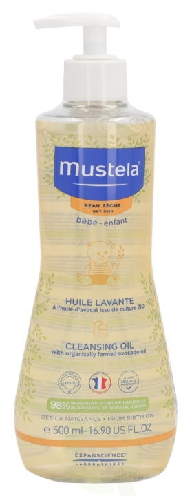 Mustela Cleansing Oil 500 ml Dry Skin i gruppen SKØNHED & HELSE / Hudpleje / Kropspleje / Bad & brusecreme hos TP E-commerce Nordic AB (C53848)