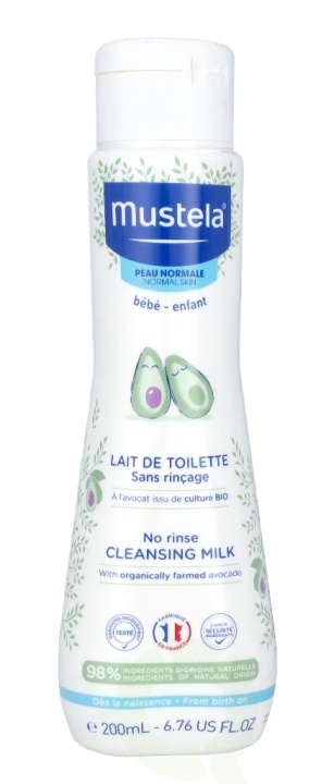 Mustela Bebe No Rinse Cleansing Milk 200 ml i gruppen SKØNHED & HELSE / Hudpleje / Kropspleje / Bad & brusecreme hos TP E-commerce Nordic AB (C53853)