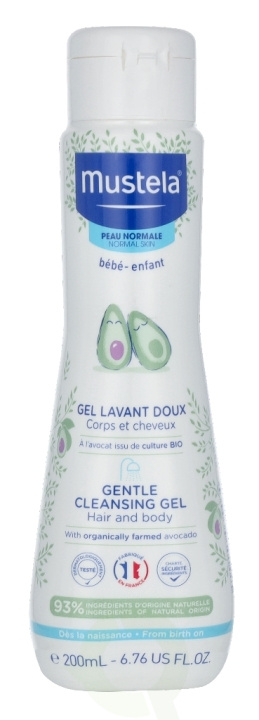 Mustela Bebe Gentle Cleansing Gel Hair And Body 200 ml i gruppen SKØNHED & HELSE / Hudpleje / Kropspleje / Bad & brusecreme hos TP E-commerce Nordic AB (C53857)