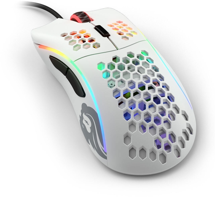 Glorious Model D Gaming Mus, Vit (Matt) i gruppen COMPUTERTILBEHØR / GAMING / Mus hos TP E-commerce Nordic AB (C53977)