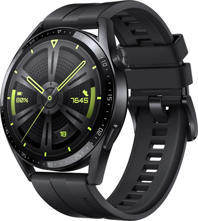 Huawei Watch GT 3 - Smartwatch, 46 mm, Svart i gruppen SPORT, FRITID & HOBBY / Smartwatch & Aktivitetsmåler / Smartwatches hos TP E-commerce Nordic AB (C53995)