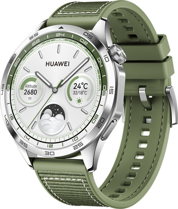 Huawei Watch GT4 Active - Smartwatch, 46 mm, Grön i gruppen SPORT, FRITID & HOBBY / Smartwatch & Aktivitetsmåler / Smartwatches hos TP E-commerce Nordic AB (C54089)