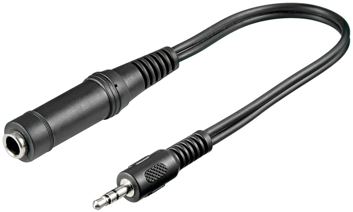 Goobay Adapter för hörlurar, 3,5 mm kontakt till 6,35 mm jack Pawl 3,5 mm plugg (3-stift, Stereo) > Pawl 6,35 mm-uttag (3-pin, Stereo) i gruppen HJEMMEELEKTRONIK / Kabler og adaptere / Audio Analog / Adaptere hos TP E-commerce Nordic AB (C54129)