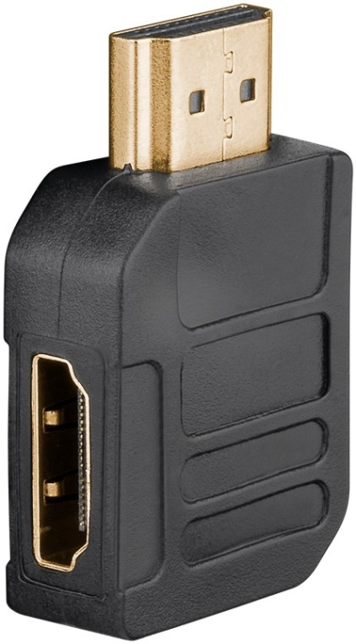 Goobay HDMI™-adapter, Guldpläterad (4K @ 60 Hz) HDMI™-uttag (typ A) > HDMI™ kontakt (typ A) 270 ° i gruppen HJEMMEELEKTRONIK / Kabler og adaptere / HDMI / Adaptere hos TP E-commerce Nordic AB (C54134)