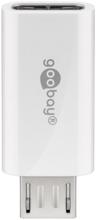 Goobay Micro-USB/USB-C™ USB OTG Hi-Speed-adapter för anslutning av laddkablar USB-C™ uttag > USB 2,0 mikro plugg (typ B) billede