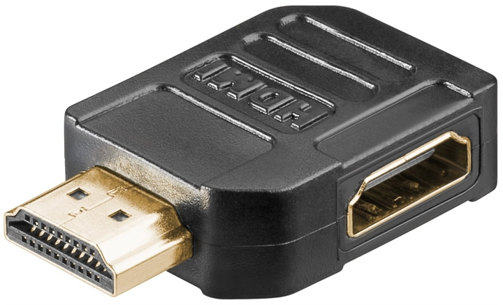 Goobay HDMI™ vinkeladapter 270°, guldpläterad, 8K @ 60 Hz HDMI™-uttag (typ A) > HDMI™ kontakt (typ A) 270 ° i gruppen HJEMMEELEKTRONIK / Kabler og adaptere / HDMI / Adaptere hos TP E-commerce Nordic AB (C54162)