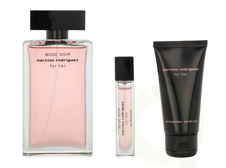 Narciso Rodriguez Musc Noir For Her Giftset 160 ml Edp Spray 100 ml / Body Lotion 50 ml / Edp Spray 10 ml i gruppen SKØNHED & HELSE / Gaveæske / Gaveæske til hende hos TP E-commerce Nordic AB (C54391)