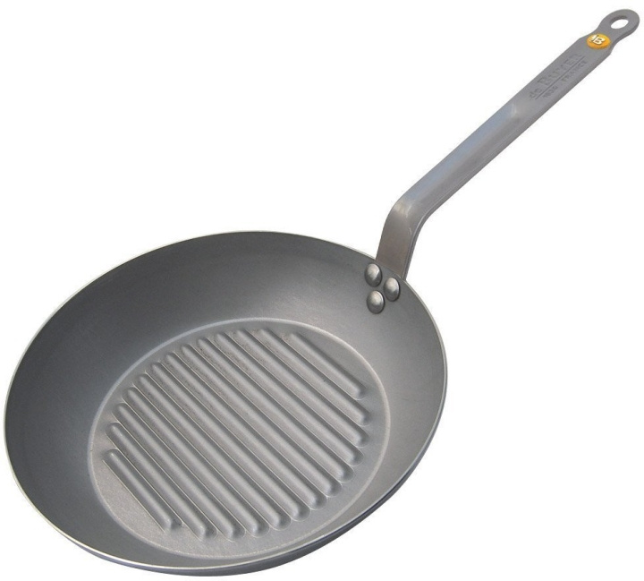 De Buyer Mineral B Element -stekpanna med grillränder, kolstål, 26 cm i gruppen HJEM, HUS & HAVE / Køkkenredskaber / Stegepander hos TP E-commerce Nordic AB (C54517)