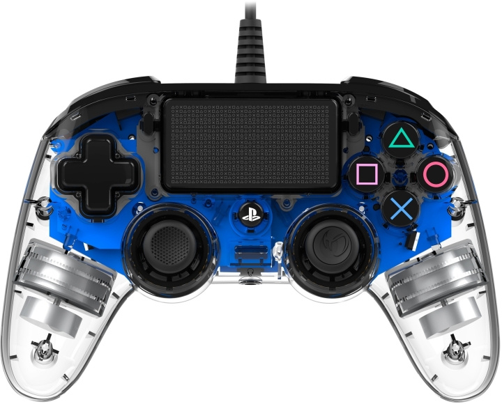 Nacon Wired Compact Controller Upplyst spelkontroll, blå LED, PS4 i gruppen HJEMMEELEKTRONIK / Spilkonsoller og tilbehør / Sony PlayStation 4 / Tilbehør hos TP E-commerce Nordic AB (C54530)