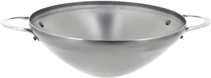  De Buyer Mineral B Element -wokpanna med två handtag, tillverkad av kolstål, 32 cm i gruppen HJEM, HUS & HAVE / Køkkenredskaber / Stegepander hos TP E-commerce Nordic AB (C54535)