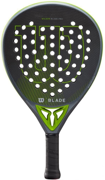 Wilson Blade Pro V2 - padelracket, grå/grön. i gruppen SPORT, FRITID & HOBBY / Sportsudstyr / Padel ketcher hos TP E-commerce Nordic AB (C54598)