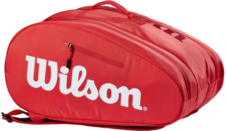 Wilson Padel Super Tour-väska - röd i gruppen SPORT, FRITID & HOBBY / Sportsudstyr / Padel tilbehør hos TP E-commerce Nordic AB (C54603)