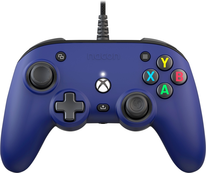 Nacon Pro Compact Wired Game Controller, Blå, Xbox / PC i gruppen HJEMMEELEKTRONIK / Spilkonsoller og tilbehør / Xbox Series X hos TP E-commerce Nordic AB (C54621)