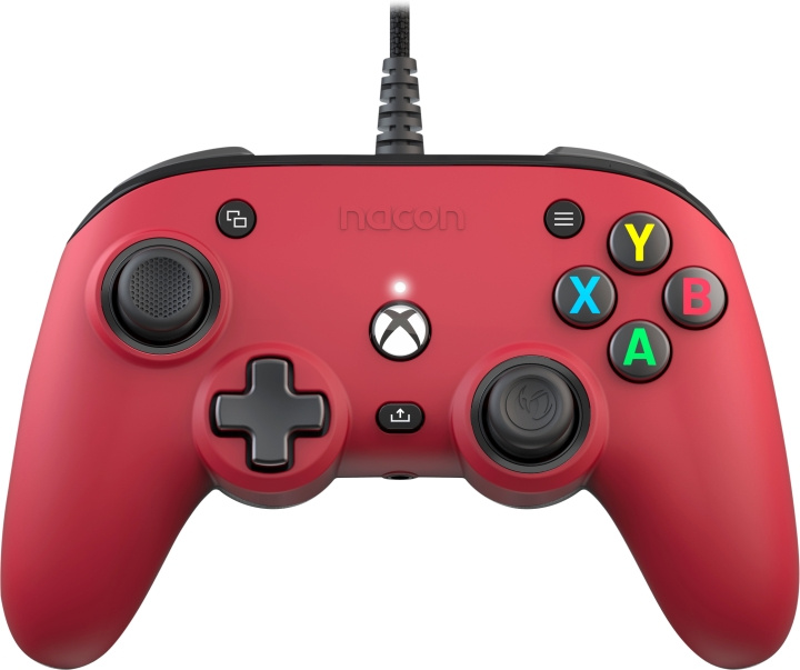 Nacon Pro Compact trådbunden spelkontroll, röd, Xbox / PC i gruppen HJEMMEELEKTRONIK / Spilkonsoller og tilbehør / Xbox One / Tilbehør hos TP E-commerce Nordic AB (C54622)