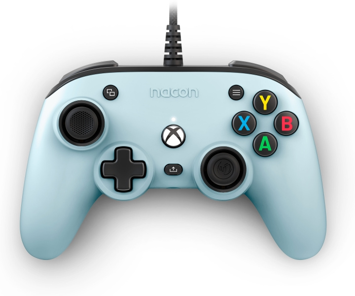 Nacon Pro Compact trådbunden spelkontroll, ljusblå, Xbox / PC i gruppen HJEMMEELEKTRONIK / Spilkonsoller og tilbehør / Xbox One / Tilbehør hos TP E-commerce Nordic AB (C54623)