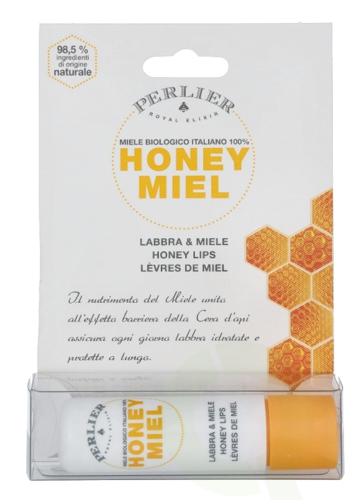 Perlier Honey Lip Balm Stick 5.5 ml i gruppen SKØNHED & HELSE / Makeup / Læber / Læbepomade hos TP E-commerce Nordic AB (C54775)