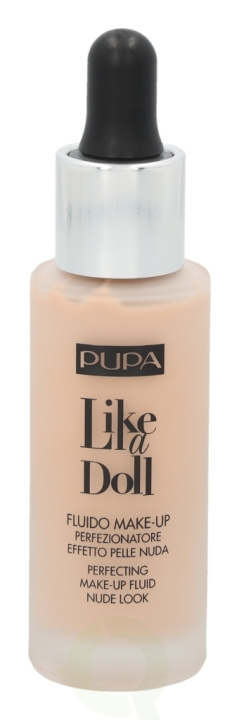 Pupa Milano Pupa Pupa Like A Doll Perfecting Make-Up Fluid SPF15 30 ml #020 Light Beige i gruppen SKØNHED & HELSE / Makeup / Makeup ansigt / Foundation hos TP E-commerce Nordic AB (C54812)